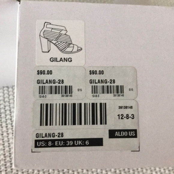 Aldo Gilang Brown cross-strap heel - Picture 6 of 6